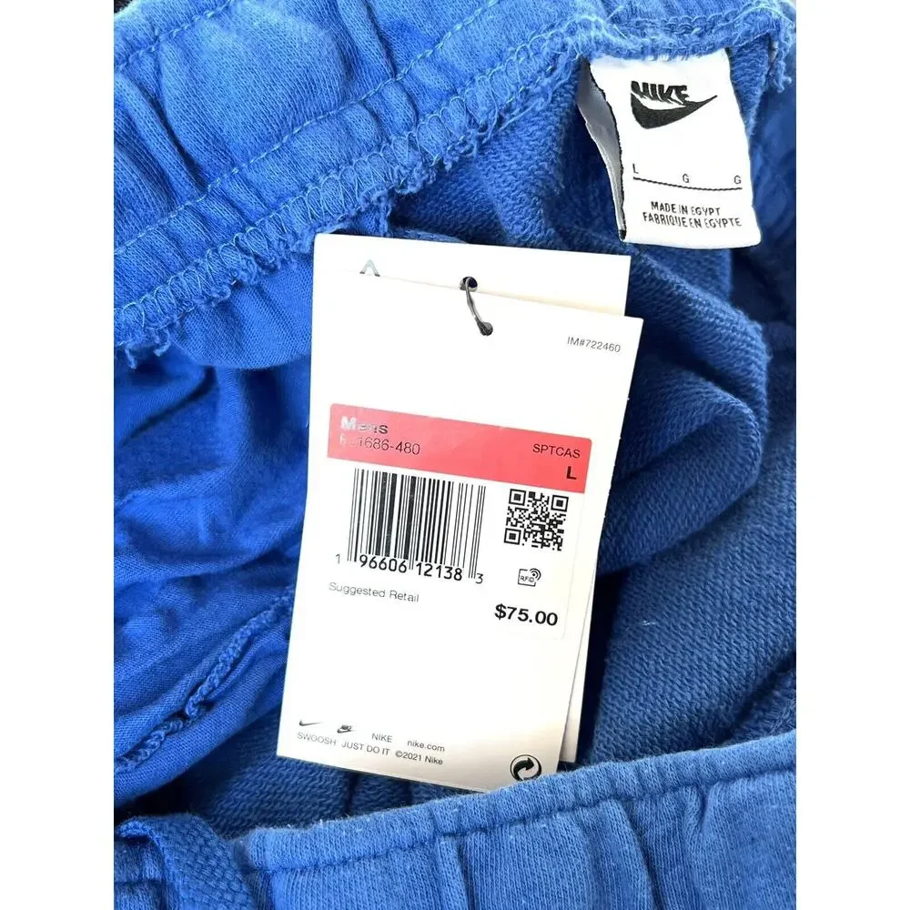Nike Sport Sanctuary Club Jogger Pants FJ1686 480 Size L Large Blue Cotton Blend